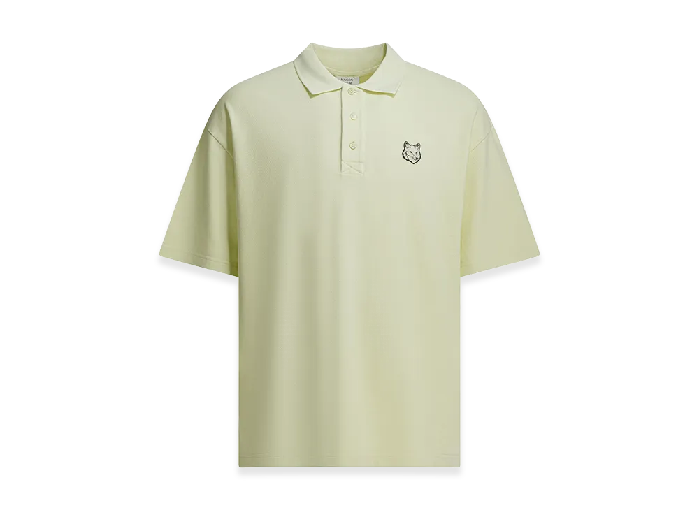 Maison Kitsune "Fox Head" Polo Shirt With Buttons "Green"