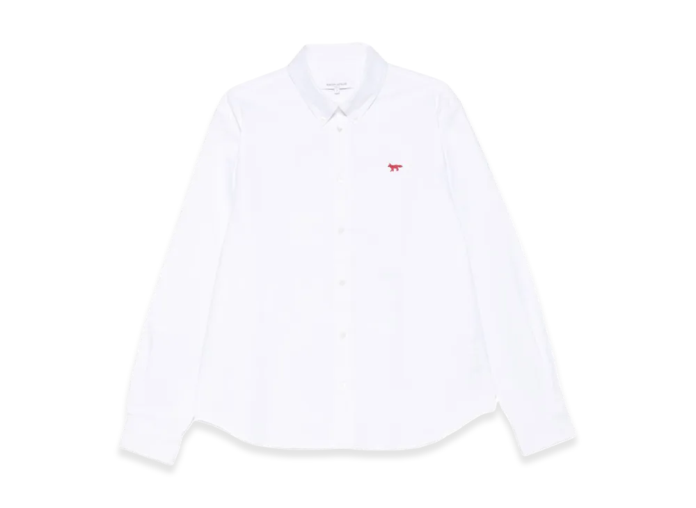 Maison Kitsune "Profile Fox" Casual Shirt "White"