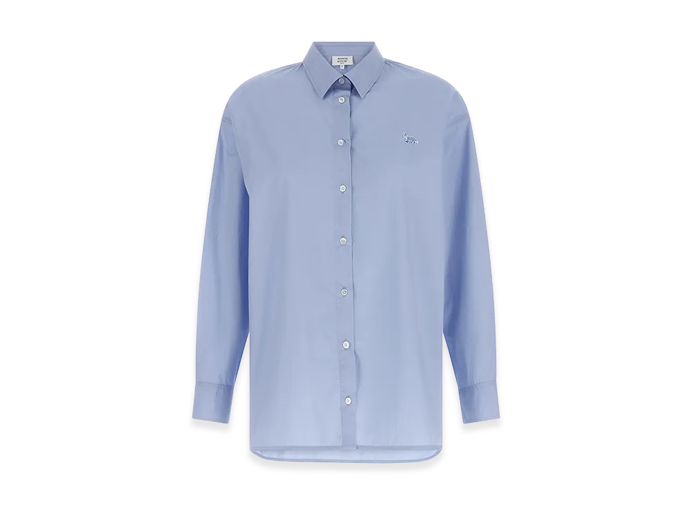 Maison Kitsune Women's 'baby Fox' Shirt "Light Blue"