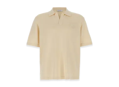 Maison Kitsune 'bold Fox Head' Polo Shirt "Beige"