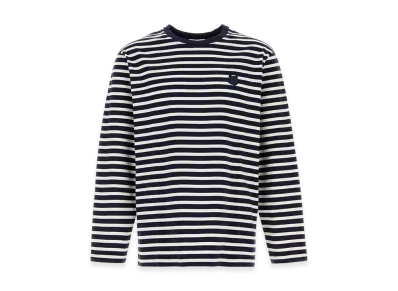 Maison Kitsune Embroidered Cotton Oversize T-Shirt "Stripped"