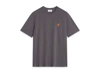 Maison Kitsune Fox Head Regular Fit Cotton T-Shirt "Charcoal"