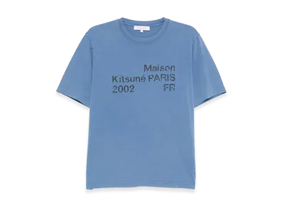 Maison Kitsune 2002 Faded Comfort Tee-Shirt "Lapis"