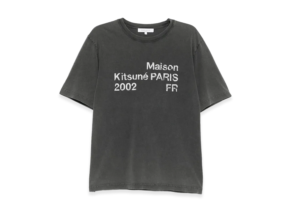 Maison Kitsune 2002 Faded Comfort Fit T-Shirt "Black"