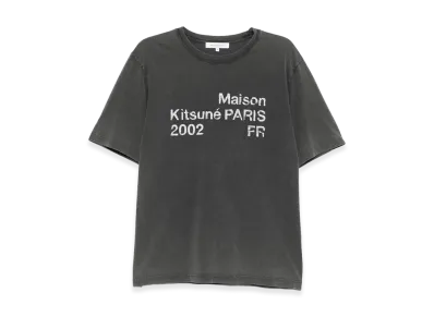 Maison Kitsune 2002 Faded Comfort Fit T-Shirt "Black"