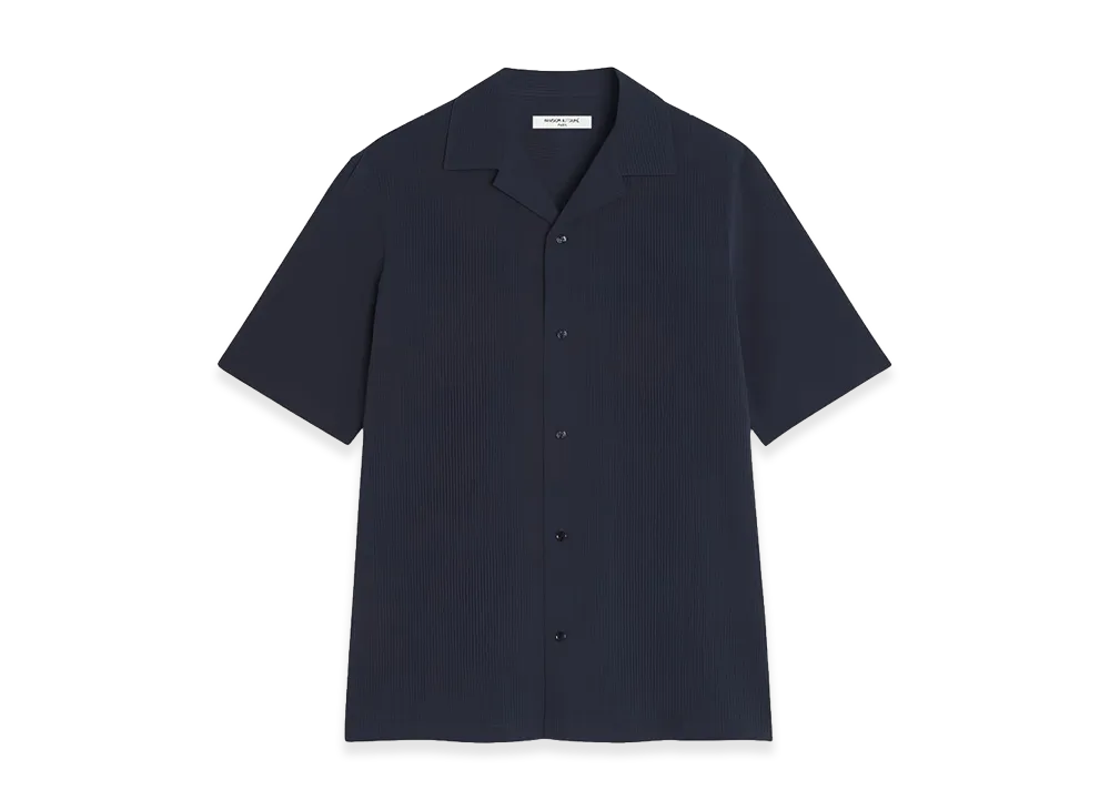 Maison Kitsune Seersucker Resort Shirt "Classic"