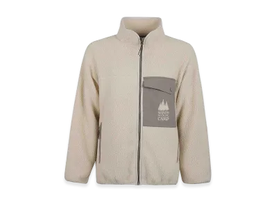 Maison Kitsune Casual Fleece Jacket "Light Beige"