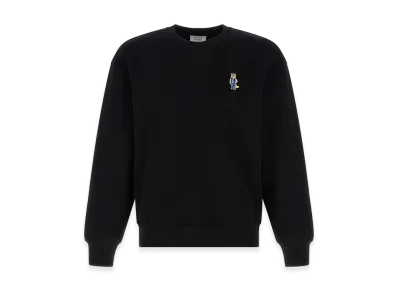 Maison Kitsune Dressed Fox Comfort Fit Fleece Sweatshirt "Black"