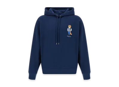 Maison Kitsune Cotton Oversize Sweatshirt "Blue/Navy Blue"