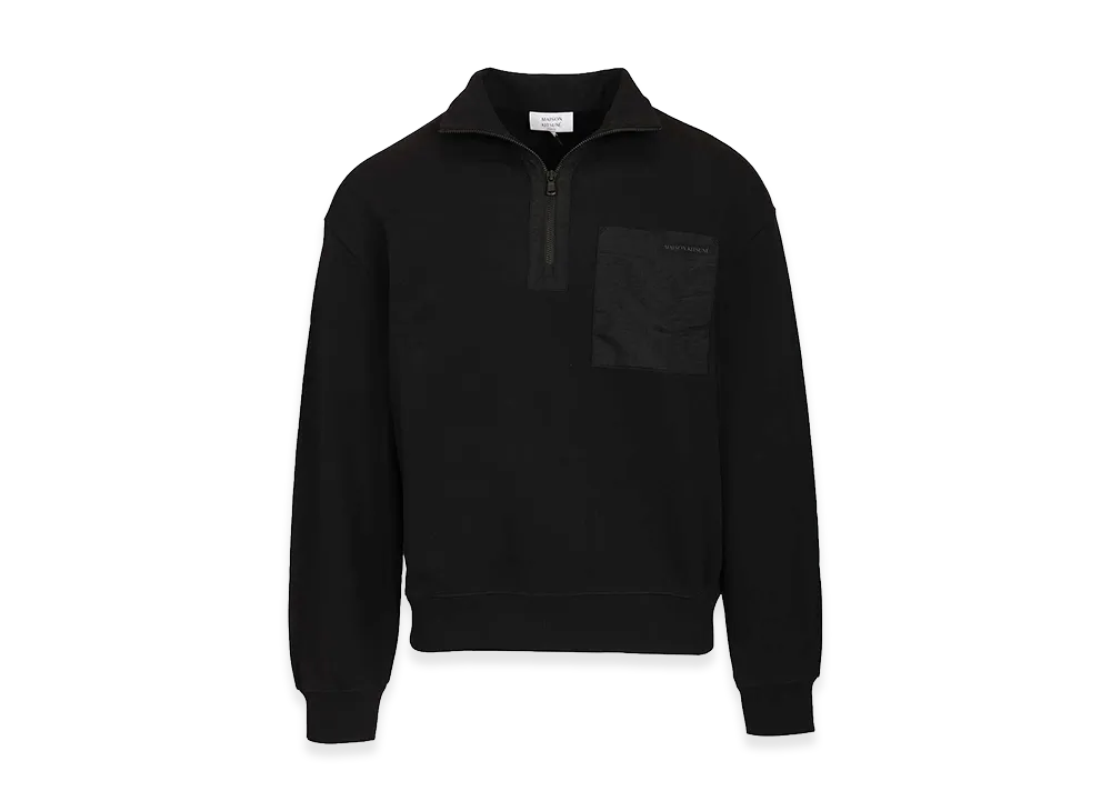 Maison Kitsune Zip-Up Sweatshirt "Black"