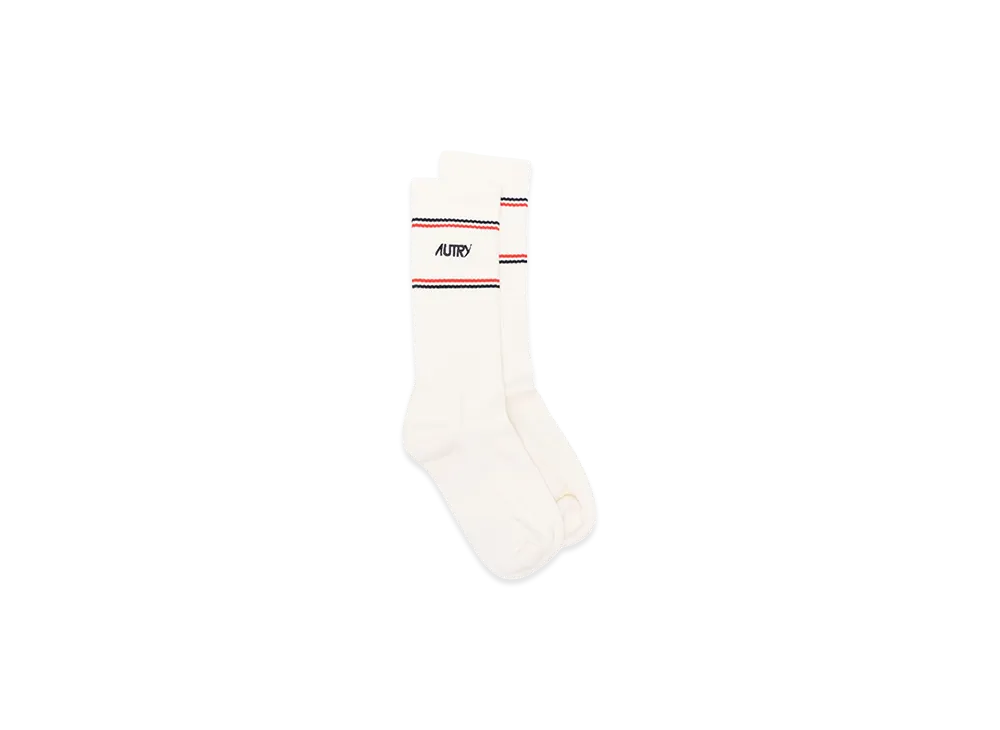 Maison Kitsune x Autry Socks "White"