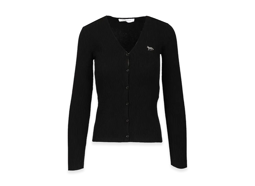 Maison Kitsune Women's 'baby Fox' Cardigan "Black"