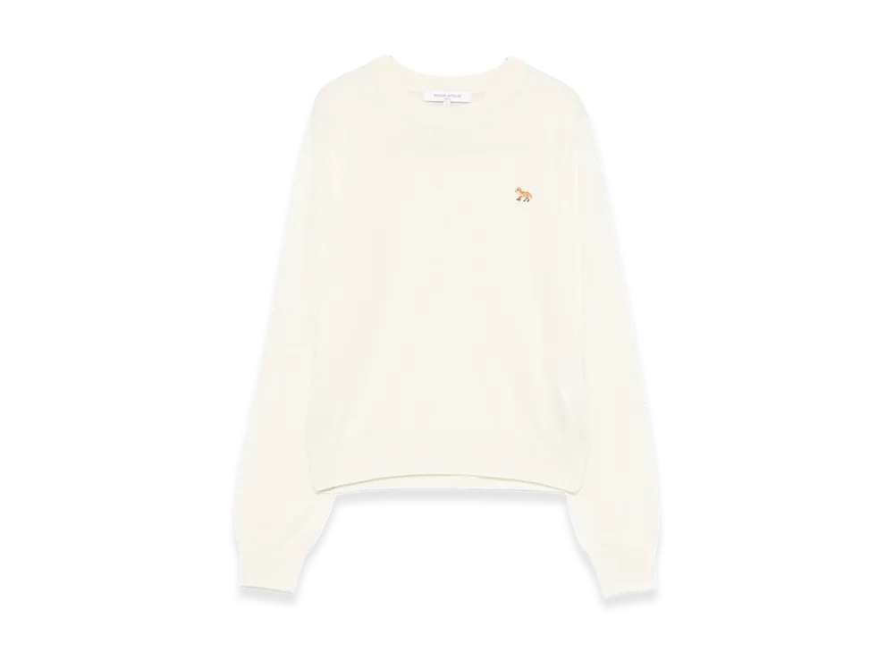 Maison Kitsune Women's Baby Fox Wool Crewneck Jumper "Beige"