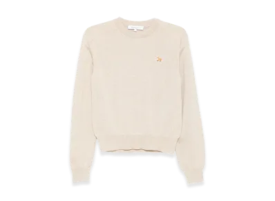 Maison Kitsune Women's Trousers "Ivory"