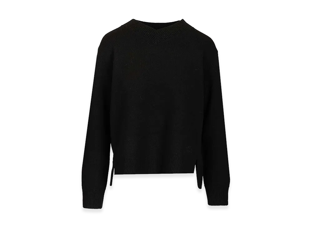 Maison Kitsune Women's Merino Wool Sweater "Black"