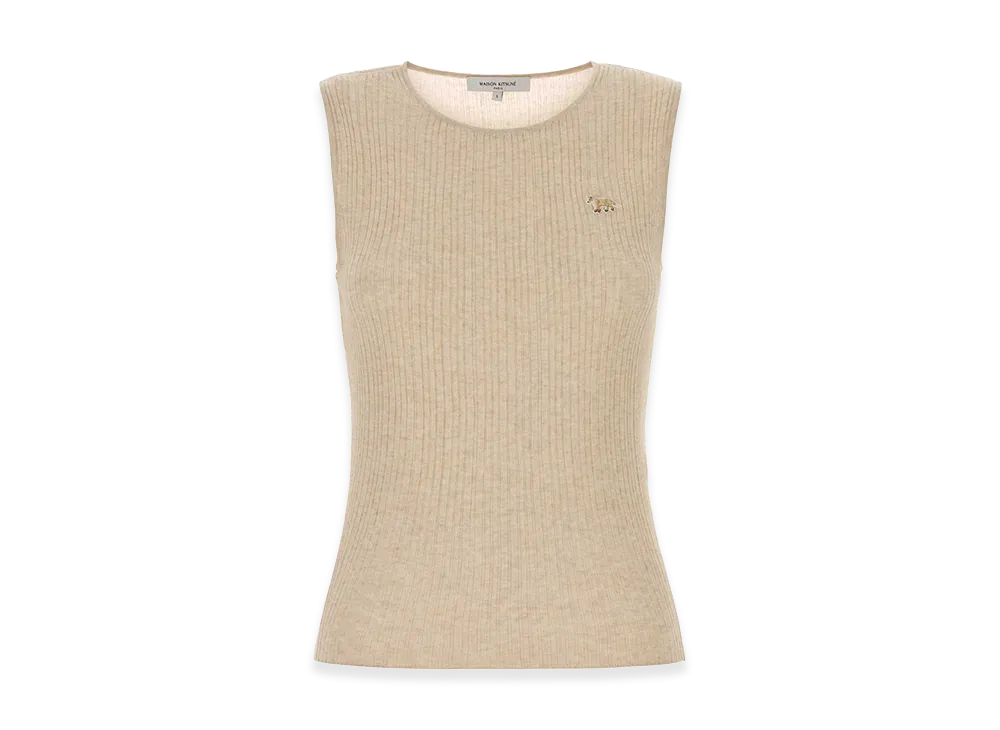Maison Kitsune Women's Knit Top "Beige"