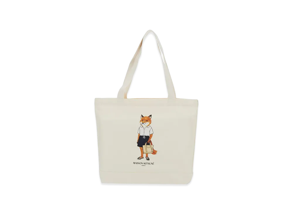 Maison Kitsune Fox Head Mini Tote 
