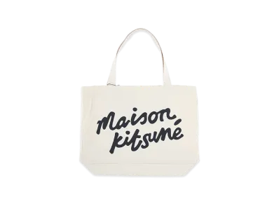 Maison Kitsune Women's Canvas Shopping Bag "Cream/Yellow"