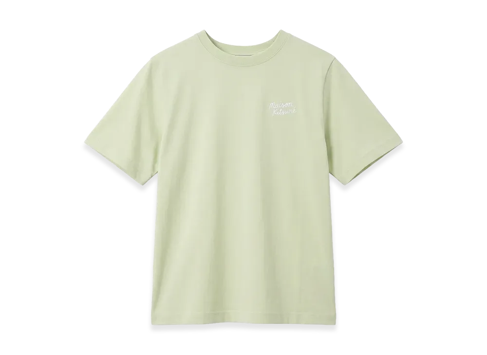 Maison Kitsune Women's Handwriting T-Shirt "Aloe Green"