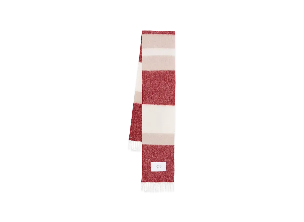 Maison Kitsune Women's Alpaca Blend Scarf "Multicolour"