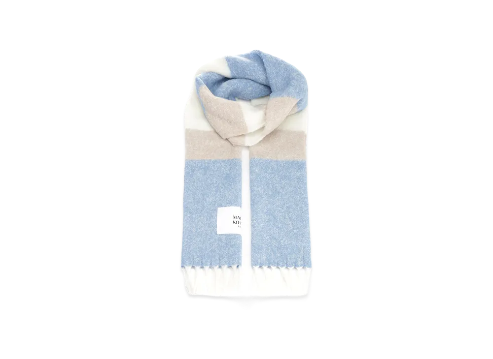Maison Kitsune Women's Alpaca Blend Scarf "Multicolour"