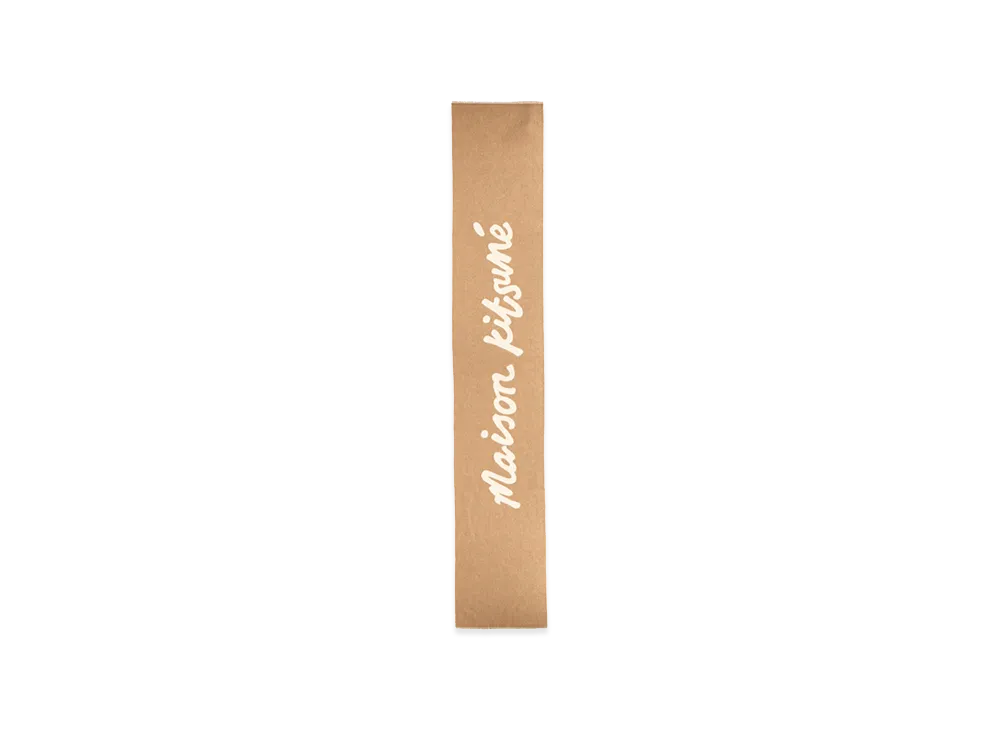 Maison Kitsune Handwriting Scarf "Light"