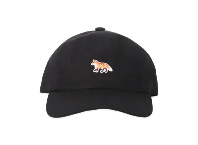 Maison Kitsune Cotton Baseball Cap "Black"