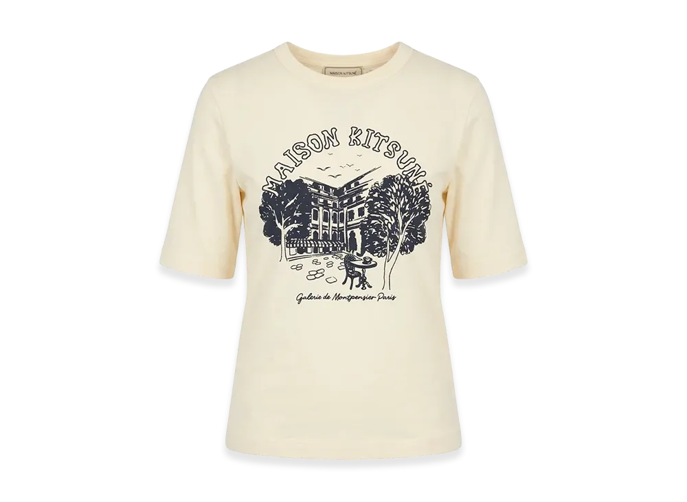 Maison Kitsune Women's Galerie De Montpensier T-Shirt "Ecru"