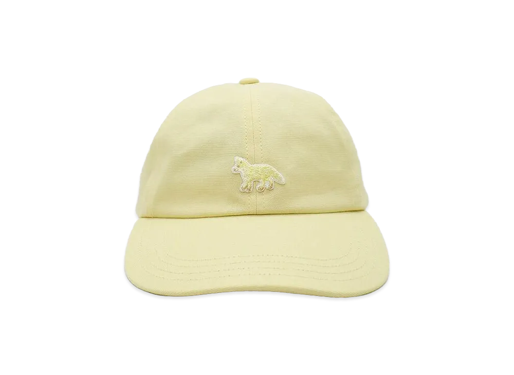 Maison Kitsune Baby Fox Cap "Pastel Yellow"