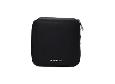 Maison Kitsune Zipped Wallet "Black"