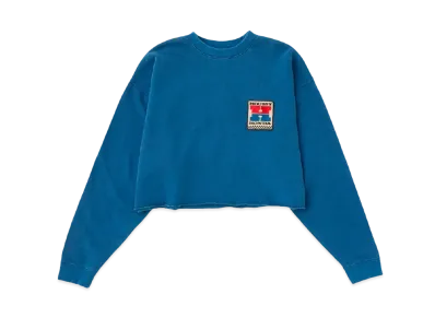 MOUSSY x HONDA HRC Cropped Pull Over "Blue"