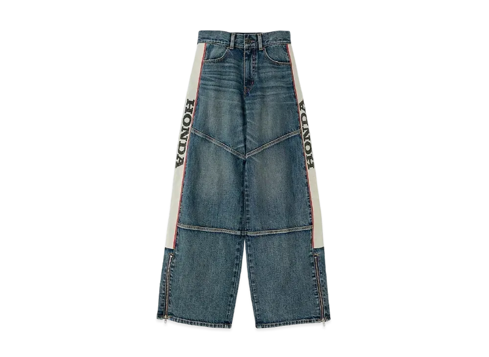 MOUSSY x HONDA HRC Denim Wide Baggy "Blue"