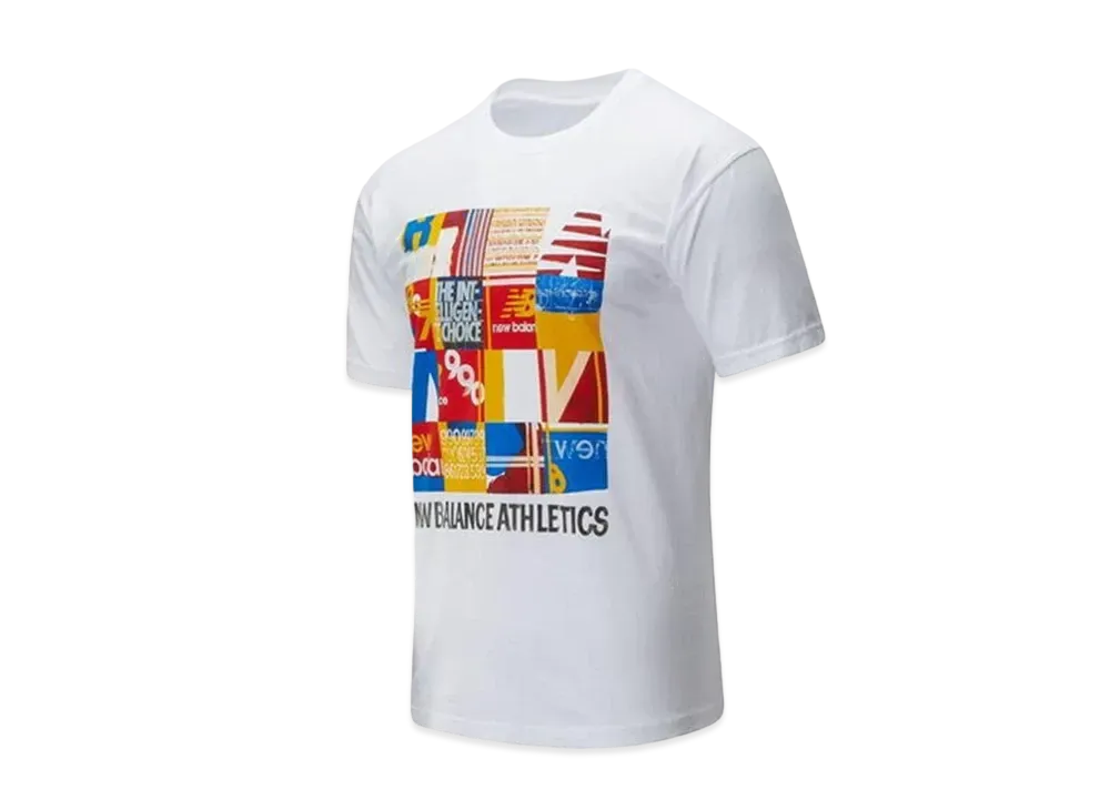 New Balance Athletics Kenji Tile Short Sleeve T-Shirt "White"