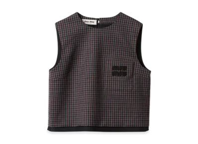 MIU MIU Women's Velour Top "Black"