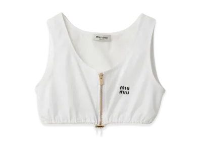 MIU MIU Women's Poplin Top "White"