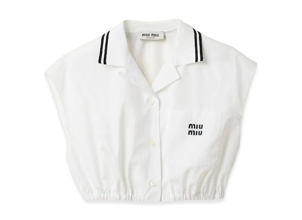 MIU MIU Women's Poplin Top "White"