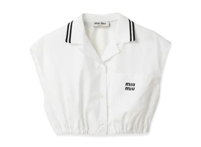 MIU MIU Women's Poplin Top "White"