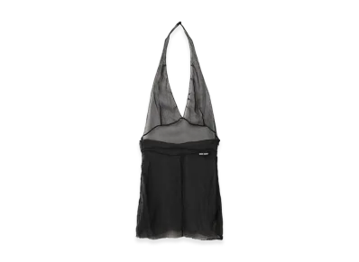 MIU MIU Women's Chiffon Top "Black"