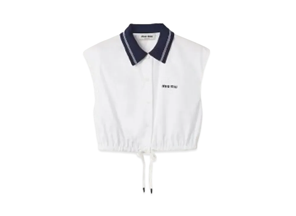 MIUMIU Poplin Top "White"