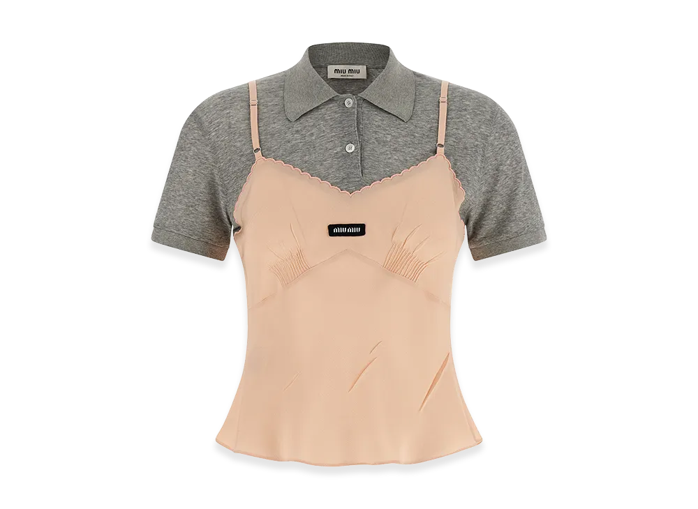 MIU MIU Women's Hybrid Top "Multicolor"