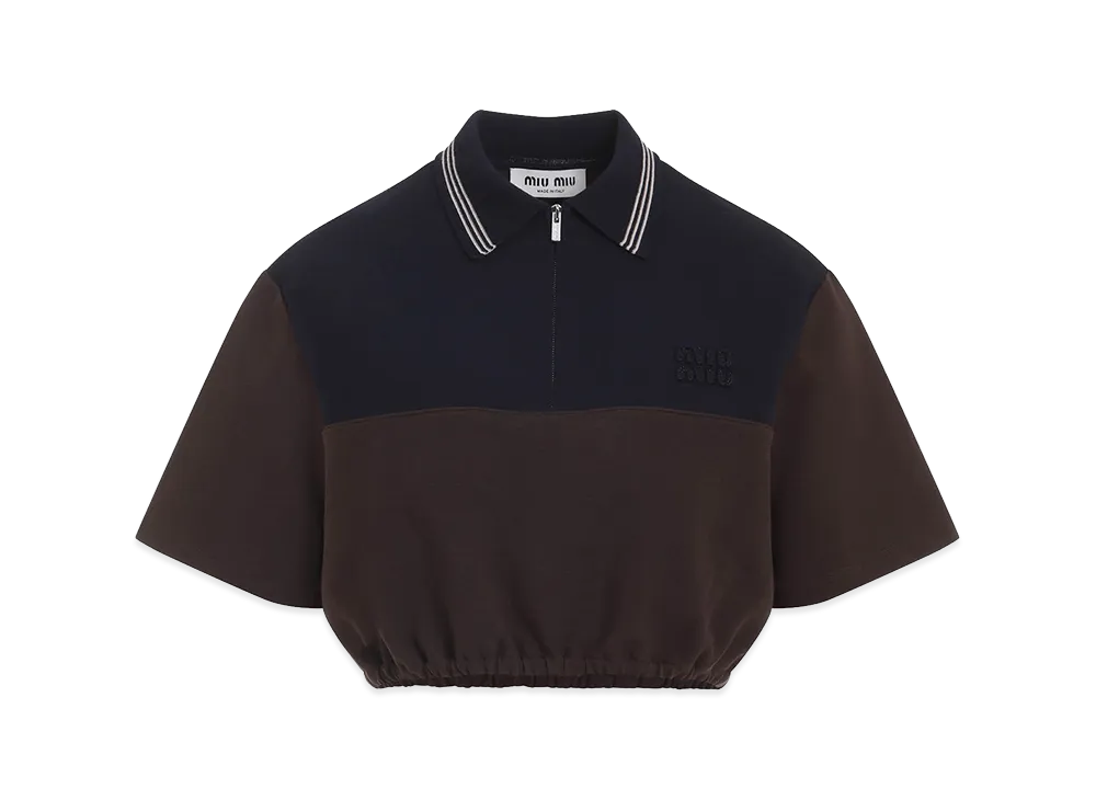 MIU MIU Women's Viscose Top "Brown"