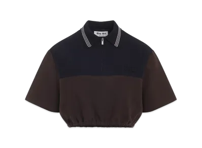 MIU MIU Women's Viscose Top "Brown"