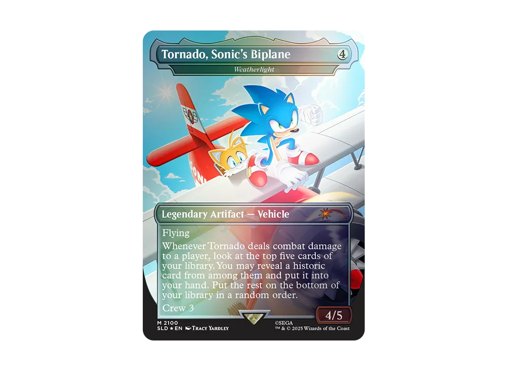 Tornado Sonic's Biplane M :Foil [SLD 2100]【英語版】(シークレットライヤー ザ ソニック スーパードロップ)