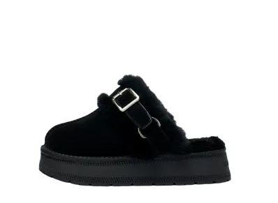Matin Kim Buckle Fur Bloafer "Black"