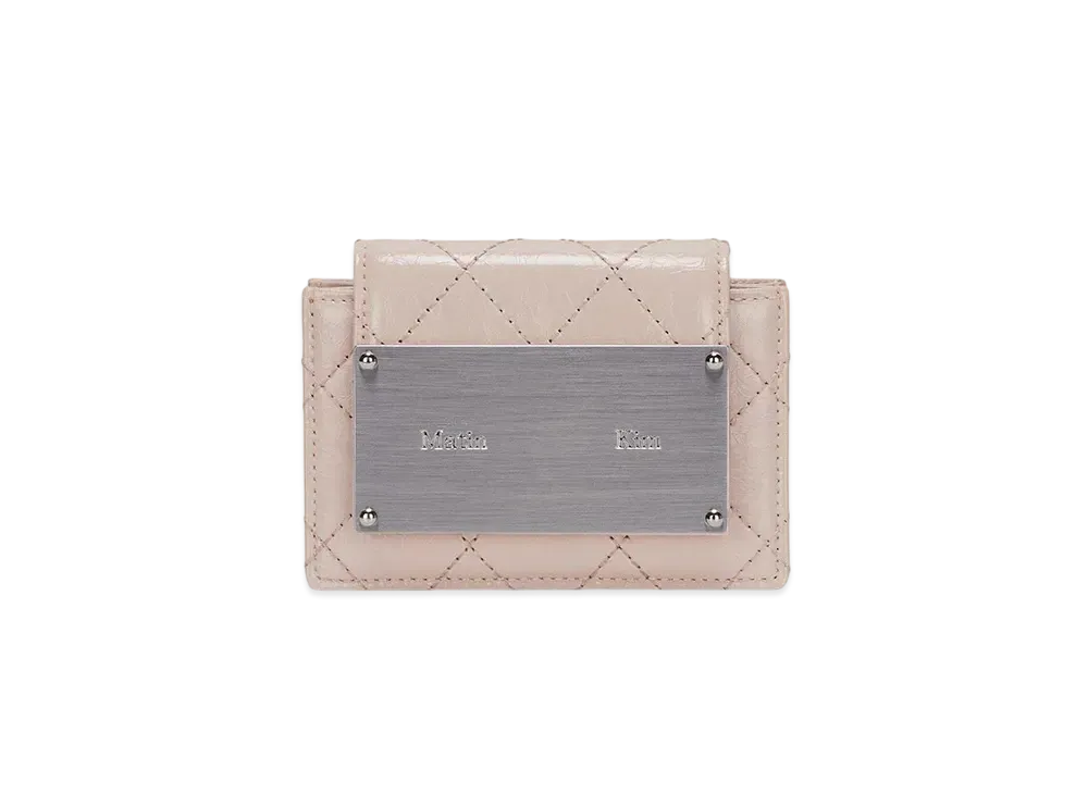 Matin Kim Vintage Accordion Wallet "Beige"