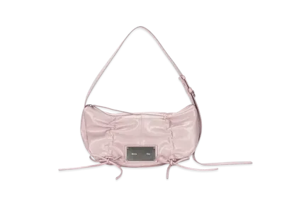 Matin Kim Half Shirring Ribbon Round Bag "Pink"