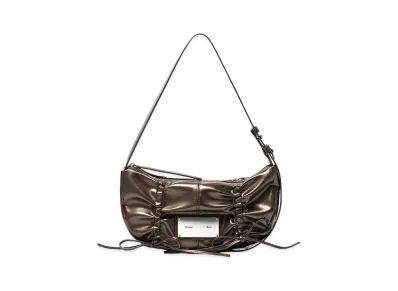 Matin Kim Half Shirring Ribbon Round Bag "Bronze"