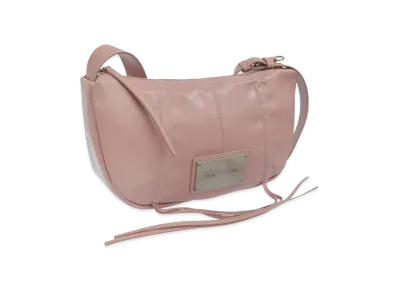 Matin Kim Half Shirring Ribbon Round Bag "Pink"