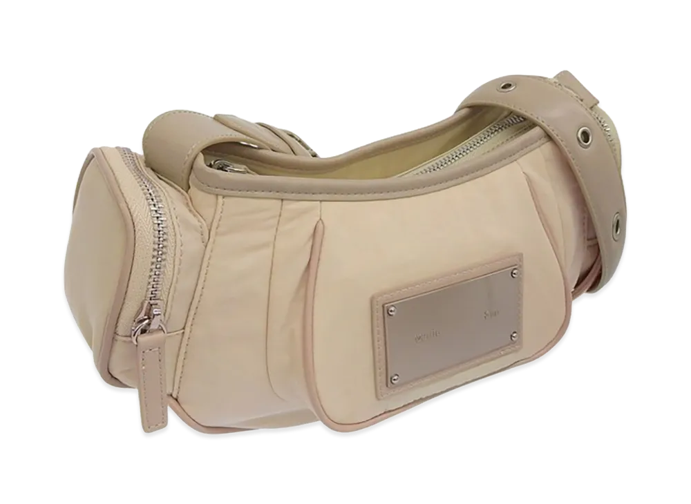 Matin Kim Madeleine Round Bag "Light Beige"