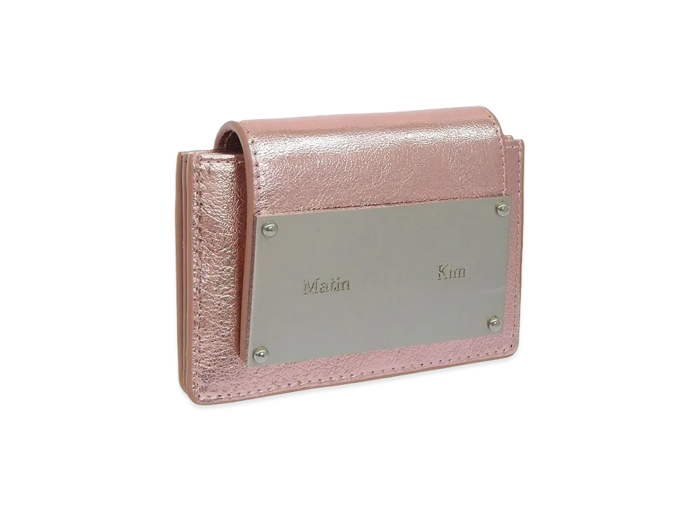 Matin Kim Women's Card Case Accordion Wallet "Pink"